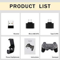 Bezprzewodowy pad do gier PC na PS3 Android telefon TV, pudełko 2.4G bezprzewodowy Joystick Joypad USB PC kontroler gier dla Xiaomi OTG inteligentny telefon 6